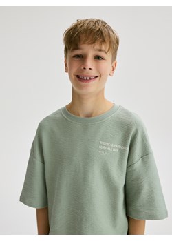 Reserved - T-shirt oversize - morski - id: 087CJ-67X - marki Reserved - 180436324 Reserved - T-shirt oversize - morski ze sklepu Reserved w kategorii T-shirty chłopięce - zdjęcie 180436324