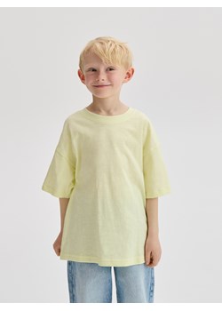 Reserved - Bawełniany t-shirt oversize - zielony ze sklepu Reserved w kategorii T-shirty chłopięce - zdjęcie 180436341