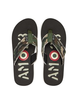 Japonki Aeronautica Militare 251SC310CT3593 Khaki ze sklepu eobuwie.pl w kategorii Klapki męskie - zdjęcie 180437842