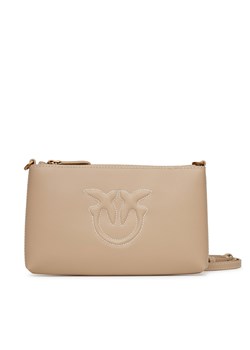 Torebka PINKO Flat Horizontal Mini PE 25 PCPL 104277 A2AN Beżowy ze sklepu eobuwie.pl w kategorii Listonoszki - zdjęcie 180437870