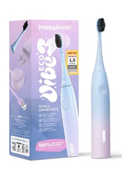 Happy Brush Szczoteczka soniczna &quot;Eco Vibe3&quot; w kolorze błękitno-jasnoróżowym ze sklepu Limango Polska w kategorii Szczoteczki do zębów - zdjęcie 180439352