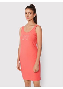DKNY Sport Sukienka letnia DP2D4646 Koralowy Slim Fit ze sklepu MODIVO w kategorii Sukienki - zdjęcie 180440682