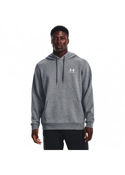 Męska bluza dresowa nierozpinana z kapturem Under Armour UA Icon Fleece Hoodie - szara ze sklepu Sportstylestory.com w kategorii Bluzy męskie - zdjęcie 180441890