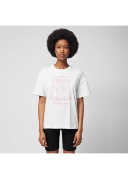 Damski t-shirt z nadrukiem Outhorn OTHWSS24TTSHF1484 - złamana biel ze sklepu Sportstylestory.com w kategorii Bluzki damskie - zdjęcie 180442081