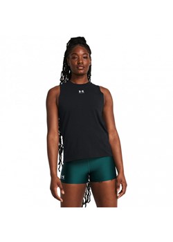 Damski top z nadrukiem Under Armour UA Rival Muscle Tank - czarny ze sklepu Sportstylestory.com w kategorii Bluzki damskie - zdjęcie 180442123