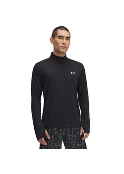 Męski longsleeve do biegania Under Armour UA Launch 1/4 ZIP - czarny ze sklepu Sportstylestory.com w kategorii T-shirty męskie - zdjęcie 180442372