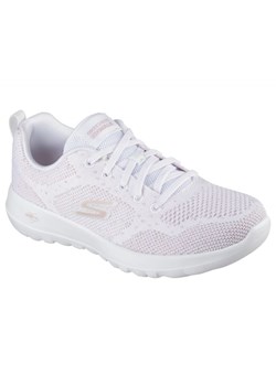 Buty Skechers Go Walk Joy - Violet 124640 Wtrg białe ze sklepu ButyModne.pl w kategorii Buty sportowe damskie - zdjęcie 180442502