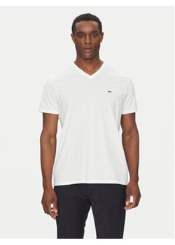 Lacoste T-Shirt TH6710 Biały Regular Fit ze sklepu MODIVO w kategorii T-shirty męskie - zdjęcie 180443223
