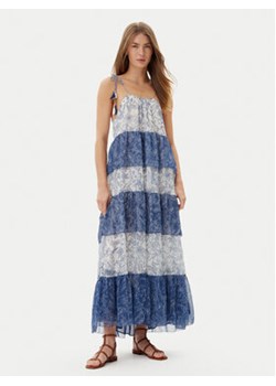 Pepe Jeans Sukienka letnia PL953739 Niebieski Loose Fit ze sklepu MODIVO w kategorii Sukienki - zdjęcie 180443450
