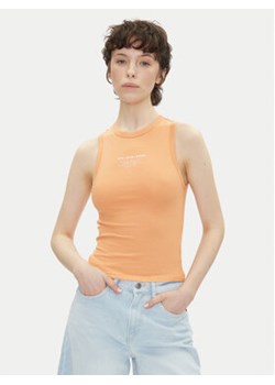 Pepe Jeans Top Viv PL506032 Pomarańczowy Slim Fit ze sklepu MODIVO w kategorii Bluzki damskie - zdjęcie 180443563