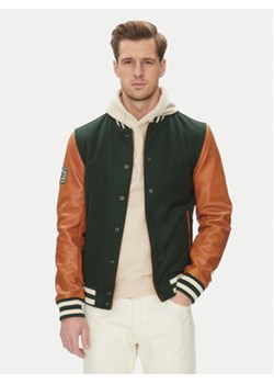 Serge Pariente Kurtka bomber Varsity Bomber Zielony Regular Fit ze sklepu MODIVO w kategorii Kurtki męskie - zdjęcie 180443612