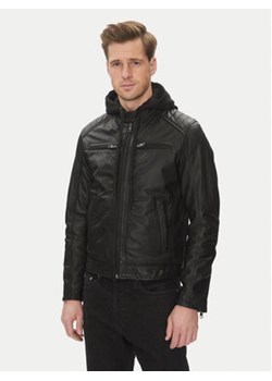 Serge Pariente Kurtka skórzana Sean Czarny Regular Fit - id: 0000305304711 - marki Serge Pariente - 180444754 Serge Pariente Kurtka skórzana Sean Czarny Regular Fit ze sklepu MODIVO w kategorii Kurtki męskie - zdjęcie 180444754