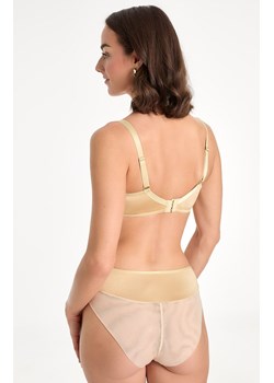 Figi damskie z kwiatowym haftem Karmela C125, Kolor złoty, Rozmiar 3XL, Ewa Bien ze sklepu Intymna w kategorii Majtki damskie - zdjęcie 180445243