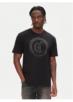 Just Cavalli T-Shirt 78OAHE22 Czarny Regular Fit ze sklepu MODIVO w kategorii T-shirty męskie - zdjęcie 180446042