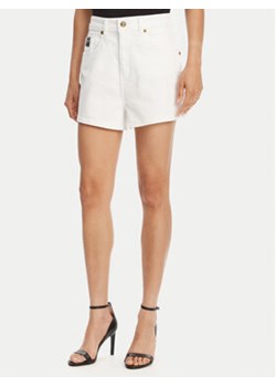 Versace Jeans Couture Szorty jeansowe 78HAD514 Biały Straight Fit ze sklepu MODIVO w kategorii Szorty - zdjęcie 180446140