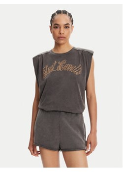 Just Cavalli T-Shirt 78PAHE10 Szary Loose Fit ze sklepu MODIVO w kategorii Bluzki damskie - zdjęcie 180446670