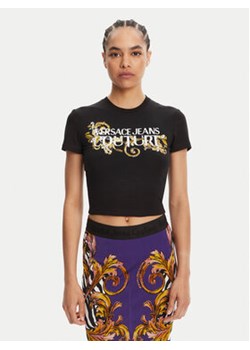 Versace Jeans Couture T-Shirt 78HAHC05 Czarny Slim Fit ze sklepu MODIVO w kategorii Bluzki damskie - zdjęcie 180446774