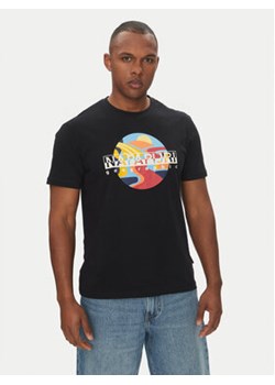 Napapijri T-Shirt S-Valdor NP0A4IE6 Czarny Regular Fit ze sklepu MODIVO w kategorii T-shirty męskie - zdjęcie 180446970