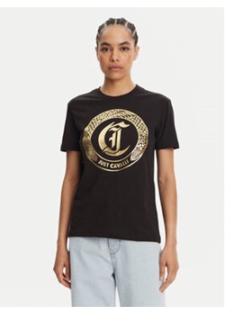 Just Cavalli T-Shirt 78PAHT01 Czarny Regular Fit ze sklepu MODIVO w kategorii Bluzki damskie - zdjęcie 180446993