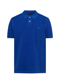 Marc O'Polo Męska koszulka polo Mężczyźni Bawełna błękit królewski jednolity ze sklepu vangraaf w kategorii T-shirty męskie - zdjęcie 180447130