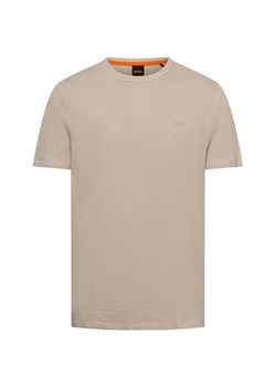 BOSS Orange T-shirt męski Mężczyźni Bawełna beżowy marmurkowy ze sklepu vangraaf w kategorii T-shirty męskie - zdjęcie 180447144