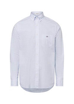 Gant Męska koszula casual Mężczyźni Regular Fit Bawełna jasnoniebieski w kratkę ze sklepu vangraaf w kategorii Koszule męskie - zdjęcie 180447180
