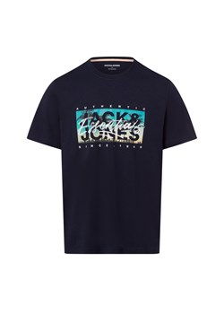 Jack & Jones Koszulka męska - JJColton Mężczyźni Bawełna granatowy nadruk ze sklepu vangraaf w kategorii T-shirty męskie - zdjęcie 180447190