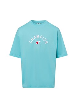 Champion Koszulka męska Mężczyźni Bawełna turkusowy jednolity ze sklepu vangraaf w kategorii T-shirty męskie - zdjęcie 180447192