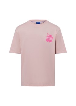 HUGO BLUE T-shirt Nodiwop Mężczyźni Bawełna brudny róż nadruk ze sklepu vangraaf w kategorii T-shirty męskie - zdjęcie 180447221