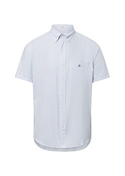 Gant Męska koszula casual Mężczyźni Regular Fit Bawełna jasnoniebieski w paski - id: 742852-0001-09920 - marki Gant - 180447222 Gant Męska koszula casual Mężczyźni Regular Fit Bawełna jasnoniebieski w paski ze sklepu vangraaf w kategorii Koszule męskie - zdjęcie 180447222