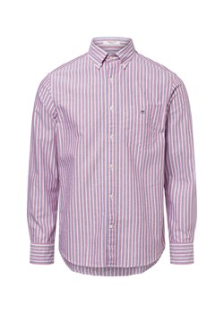 Gant Męska koszula casual Mężczyźni Regular Fit Bawełna czerwony w paski - id: 742860-0001-09920 - marki Gant - 180447223 Gant Męska koszula casual Mężczyźni Regular Fit Bawełna czerwony w paski ze sklepu vangraaf w kategorii Koszule męskie - zdjęcie 180447223