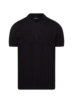 KARL LAGERFELD Męska koszulka polo Mężczyźni Bawełna czarny jednolity ze sklepu vangraaf w kategorii T-shirty męskie - zdjęcie 180447230