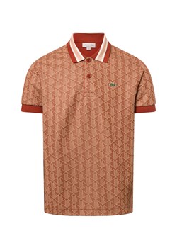 Lacoste Męska koszulka polo Mężczyźni koniakowy wzorzysty - id: 743262-0001-00003 - marki Lacoste - 180447233 Lacoste Męska koszulka polo Mężczyźni koniakowy wzorzysty ze sklepu vangraaf w kategorii T-shirty męskie - zdjęcie 180447233