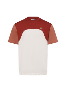 Lacoste Koszulka męska Mężczyźni Bawełna écru jednolity ze sklepu vangraaf w kategorii T-shirty męskie - zdjęcie 180447234