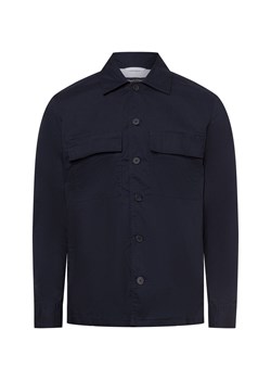 Marc O'Polo Męska koszula casual Mężczyźni Regular Fit Bawełna granatowy jednolity ze sklepu vangraaf w kategorii Koszule męskie - zdjęcie 180447240