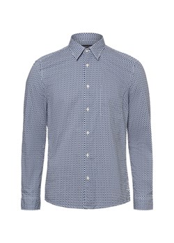 Marc O'Polo Koszula męska Mężczyźni Slim Fit Bawełna niebieski wzorzysty ze sklepu vangraaf w kategorii Koszule męskie - zdjęcie 180447241