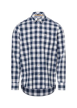 Camel Active Męska koszula casual Mężczyźni Regular Fit Bawełna indygo w kratkę ze sklepu vangraaf w kategorii Koszule męskie - zdjęcie 180447252
