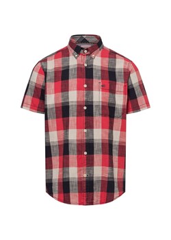 Camel Active Męska koszula casual Mężczyźni Regular Fit Bawełna czerwony w kratkę ze sklepu vangraaf w kategorii Koszule męskie - zdjęcie 180447254