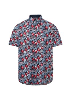 Bugatti Męska koszula casual Mężczyźni Slim Fit Bawełna niebieski wzorzysty ze sklepu vangraaf w kategorii Koszule męskie - zdjęcie 180447260