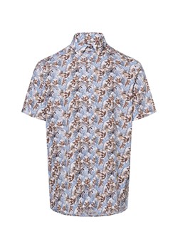 Bugatti Męska koszula casual Mężczyźni Slim Fit Bawełna brązowy wzorzysty ze sklepu vangraaf w kategorii Koszule męskie - zdjęcie 180447261