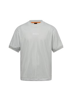 BOSS Orange Koszulka męska - Summer Mesh Mężczyźni miętowy jednolity ze sklepu vangraaf w kategorii T-shirty męskie - zdjęcie 180447262