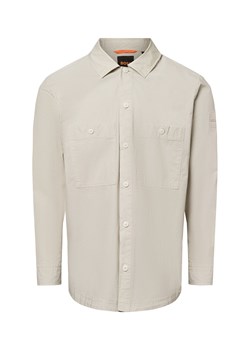 BOSS Orange Męska koszula casualowa - Locky_2_M Mężczyźni Comfort Fit Bawełna piaskowy jednolity ze sklepu vangraaf w kategorii Koszule męskie - zdjęcie 180447263