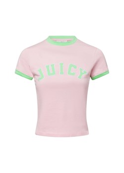 Juicy by Juicy Couture Koszulka damska - Collegiate Kobiety Bawełna różowy jednolity ze sklepu vangraaf w kategorii Bluzki damskie - zdjęcie 180447292