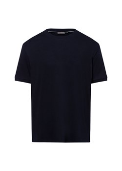 Finshley & Harding Koszulka męska Mężczyźni Bawełna granatowy jednolity ze sklepu vangraaf w kategorii T-shirty męskie - zdjęcie 180447362