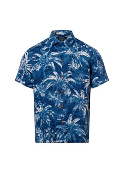 Polo Ralph Lauren Męska koszula casual Mężczyźni Comfort Fit len niebieski wzorzysty ze sklepu vangraaf w kategorii Koszule męskie - zdjęcie 180447373
