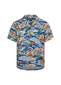 Polo Ralph Lauren Męska koszula casual Mężczyźni Regular Fit wiskoza niebieski wzorzysty ze sklepu vangraaf w kategorii Koszule męskie - zdjęcie 180447374