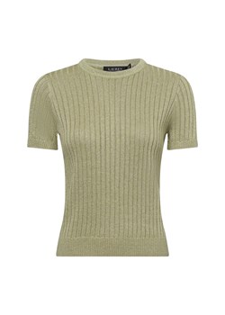 Lauren Ralph Lauren Damski sweter z krótkim rękawem Kobiety len trzcinowy marmurkowy ze sklepu vangraaf w kategorii Swetry damskie - zdjęcie 180447400