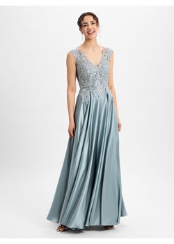 Luxuar Fashion Damska sukienka wieczorowa Kobiety seledynowy jednolity ze sklepu vangraaf w kategorii Sukienki - zdjęcie 180447551