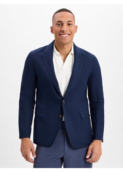 Polo Ralph Lauren Męska kurtka rekreacyjna Mężczyźni Modern Fit len granatowy jednolity ze sklepu vangraaf w kategorii Marynarki męskie - zdjęcie 180447623