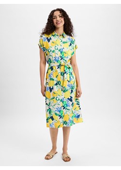 Marie Lund Letnia sukienka damska Kobiety wiskoza żółty wzorzysty ze sklepu vangraaf w kategorii Sukienki - zdjęcie 180447631